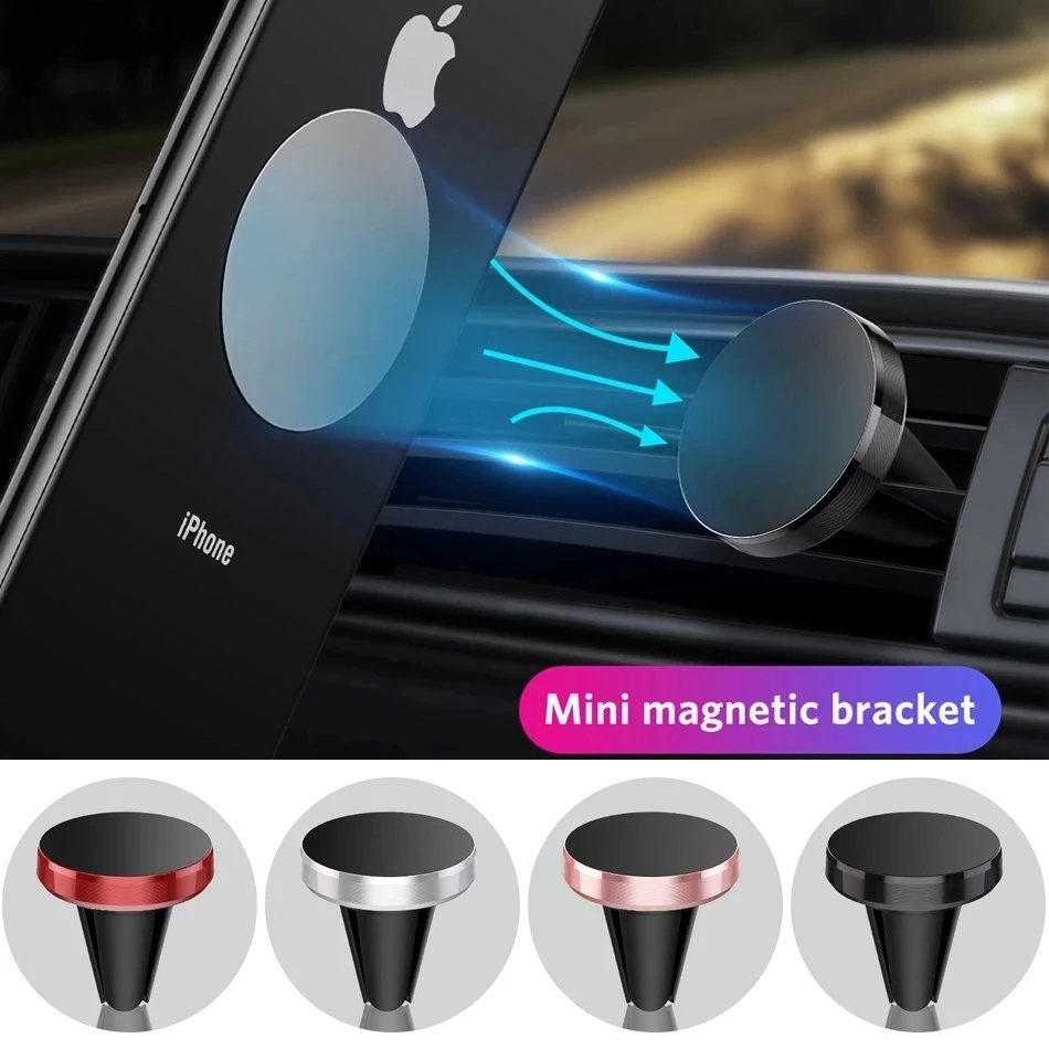 Car Phone Holder - ที่วางโทรศัพท์ในรถยนต์แบบแม่เหล็ก ติดตั้งช่องแอร์ ใช้ได้กับ iPhone 14 13