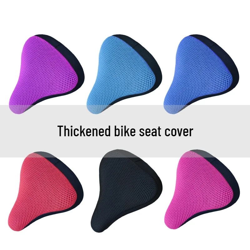 Car Seat Cover - 1/2 ชิ้น ผ้าคลุมตาข่ายสำหรับจักรยาน ผ้าคลุมเบาะรองนั่งผ้าฝ้ายสำหรับจักรยานเสือภูเขา ผ้าคลุมเบาะจักรยานกันความร้อน ระบายอากาศได้