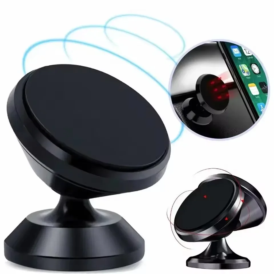 Car Phone Holder - ที่ยึดโทรศัพท์ในรถยนต์แบบแม่เหล็ก ขาตั้งโทรศัพท์มือถือ รองรับ GPS สำหรับ iPhone