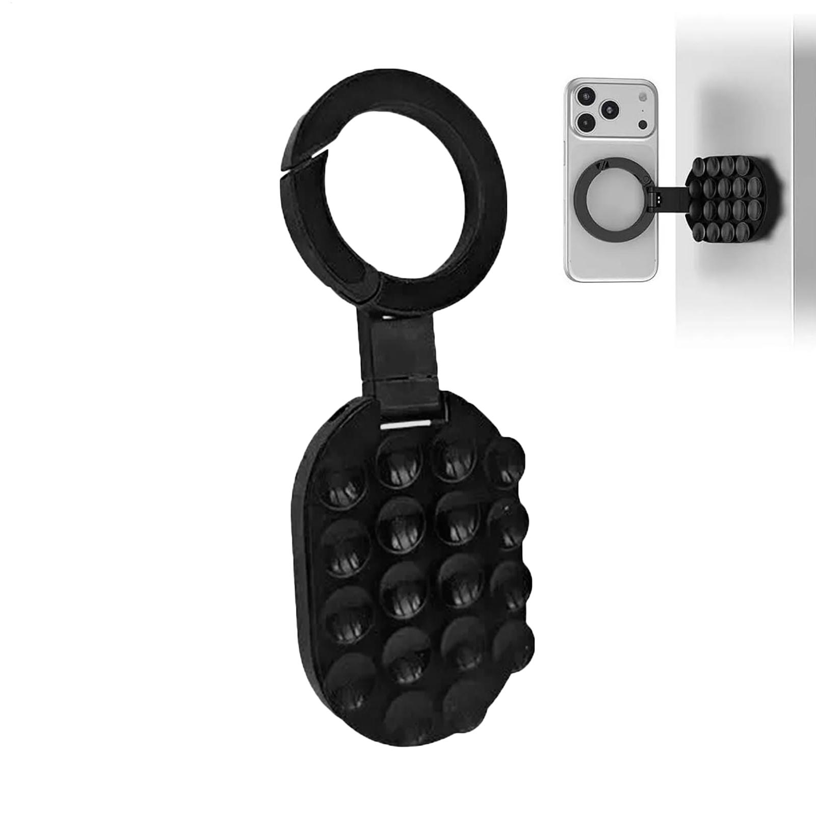 Car Mirror - ขาตั้งโทรศัพท์แบบแม่เหล็กหมุนได้ 360 องศา ใช้ได้กับกระจกมองหลังรถยนต์ ห้องครัว ที่วางอุปกรณ์มือถือแบบแฮนด์ฟรีที่มั่นคง