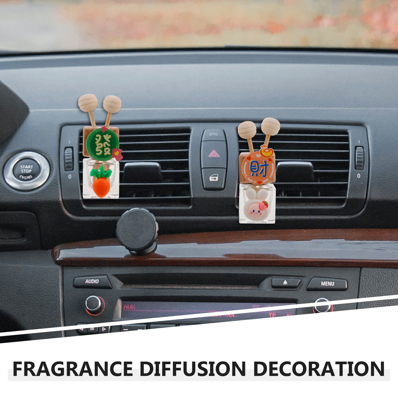 2 ชิ้น ขวดแก้วสำหรับใส่น้ำมันห - Car Air Freshener บทวิจารณ์และราคา