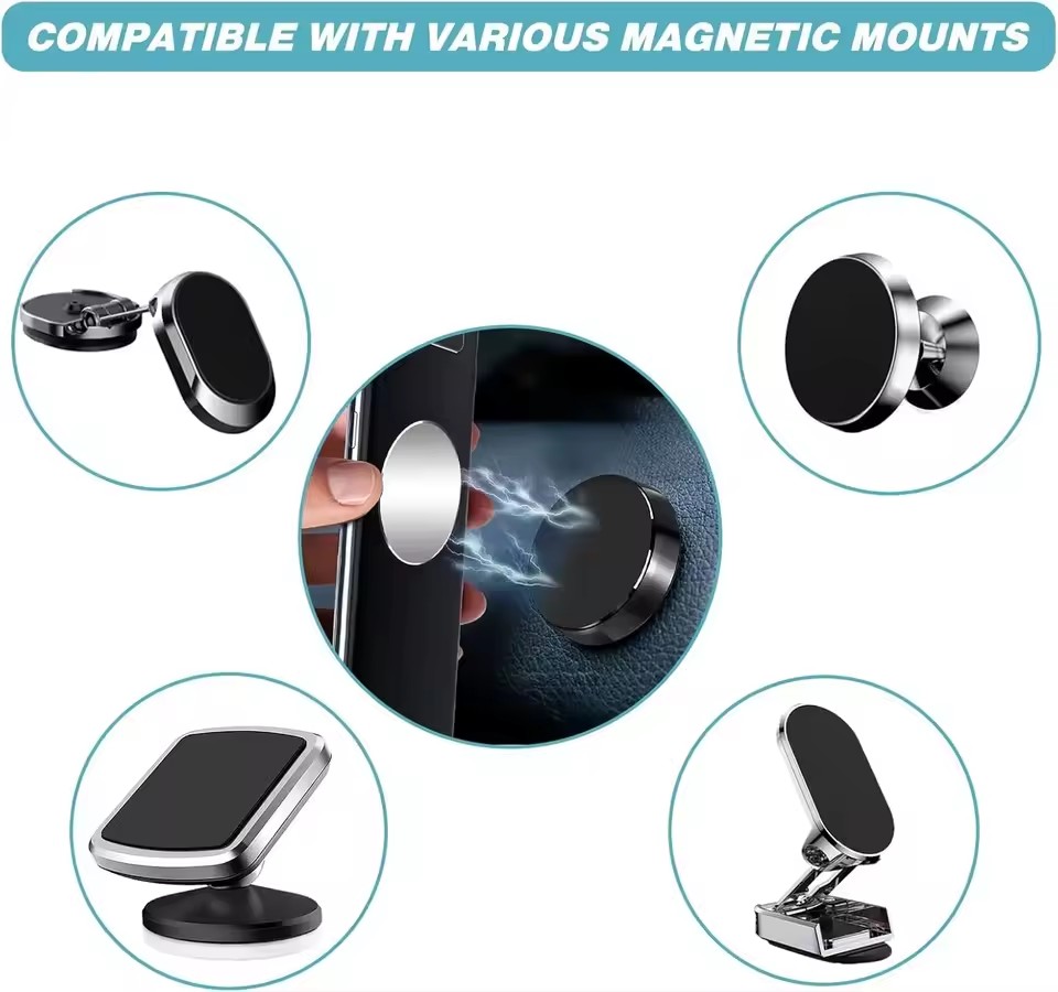 แผ่นโลหะแม่เหล็ก 1/50 ชิ้น สำห - Car Phone Holder บทวิจารณ์และราคา