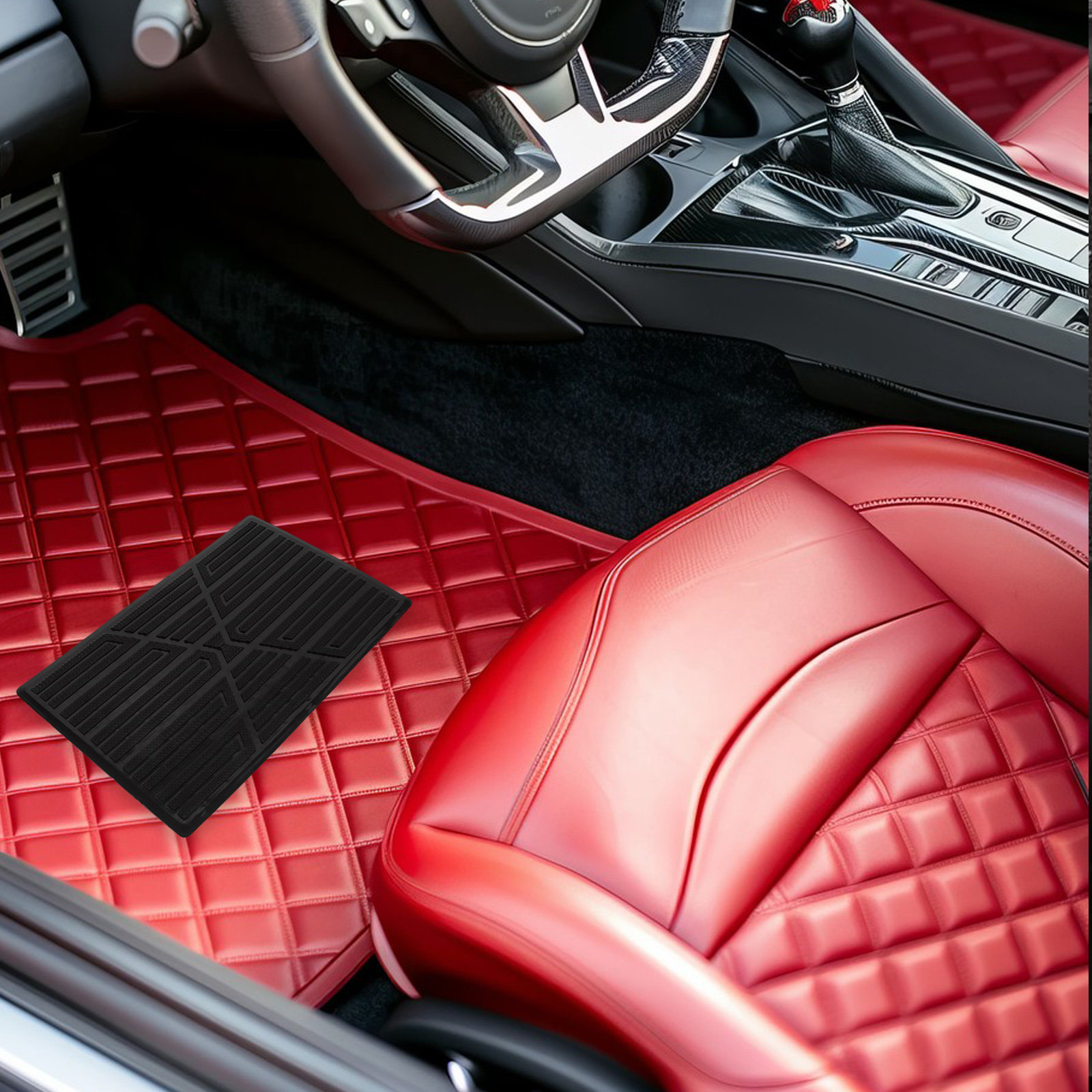 แผ่นยางปิดพื้นรถยนต์แบบหนาพิเศ - Car Floor Mat บทวิจารณ์และราคา