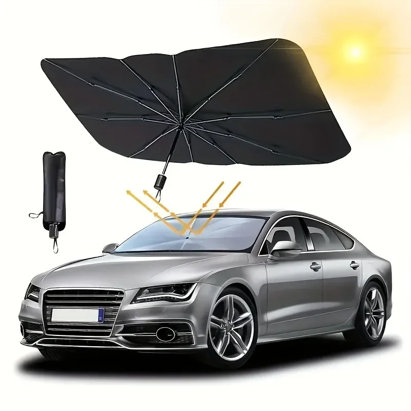 ม่านบังแดดรถยนต์ ผ้าคลุมกระจกห - Windshield Sun Shade บทวิจารณ์และราคา