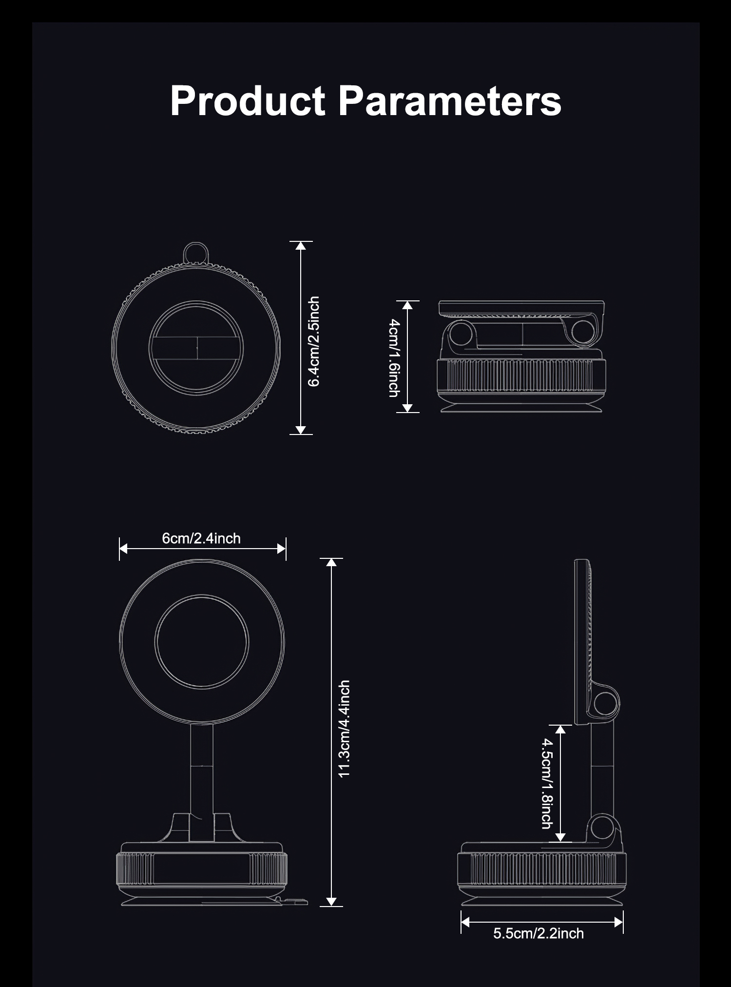 ที่ยึดโทรศัพท์มือถือแม่เหล็กแร - Car Vacuum บทวิจารณ์และราคา