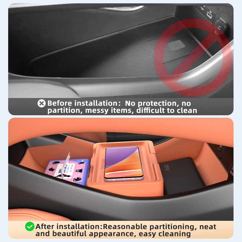 แผ่นรองจัดระเบียบคอนโซลกลางรถย - Car Organizer บทวิจารณ์และราคา