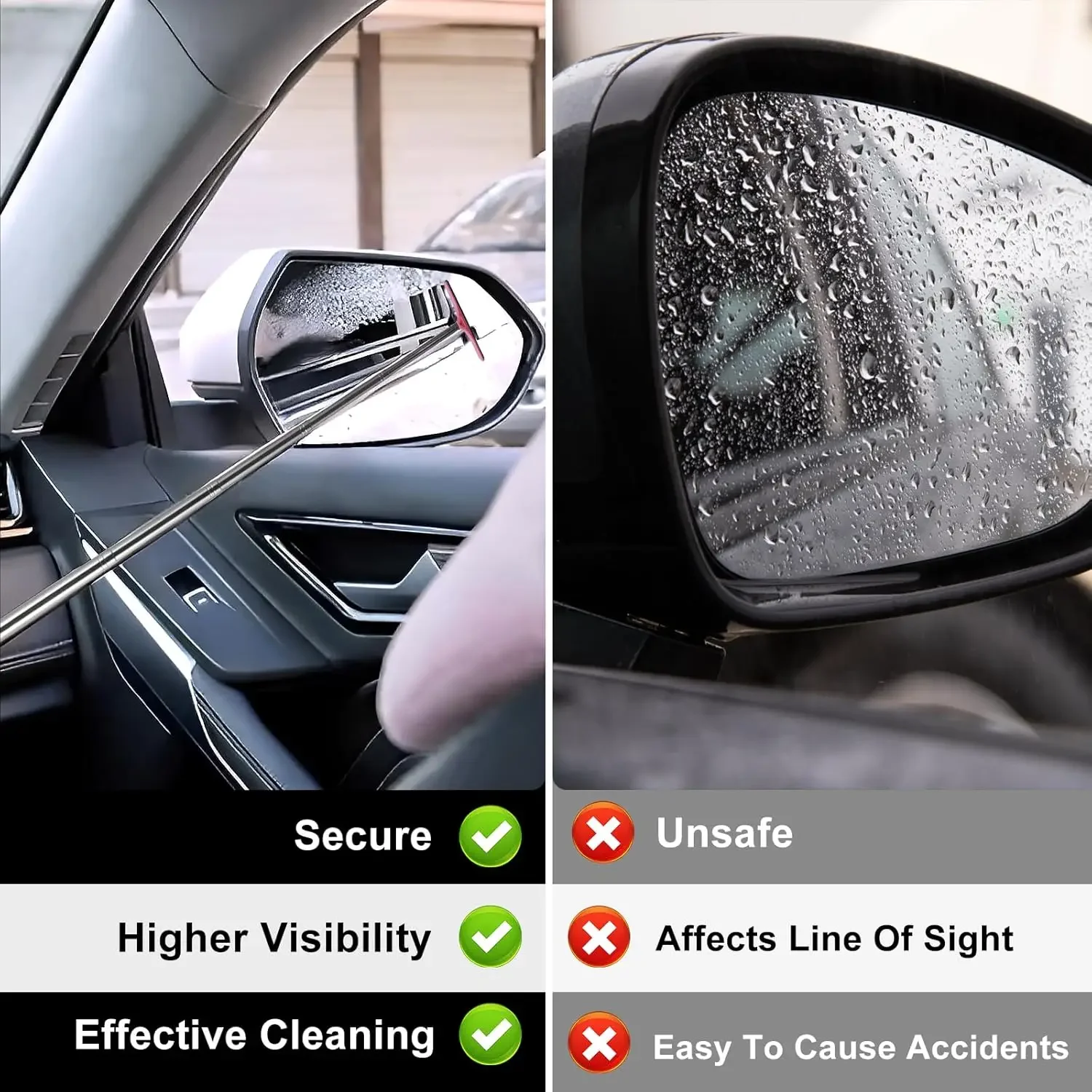 ที่ปัดน้ำฝนกระจกมองหลังแบบพับเ - Car Mirror บทวิจารณ์และราคา