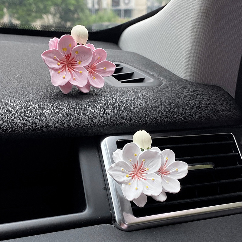 คลิปหนีบปรับอากาศรูปดอกไม้ 1 ช - Car Air Freshener บทวิจารณ์และราคา