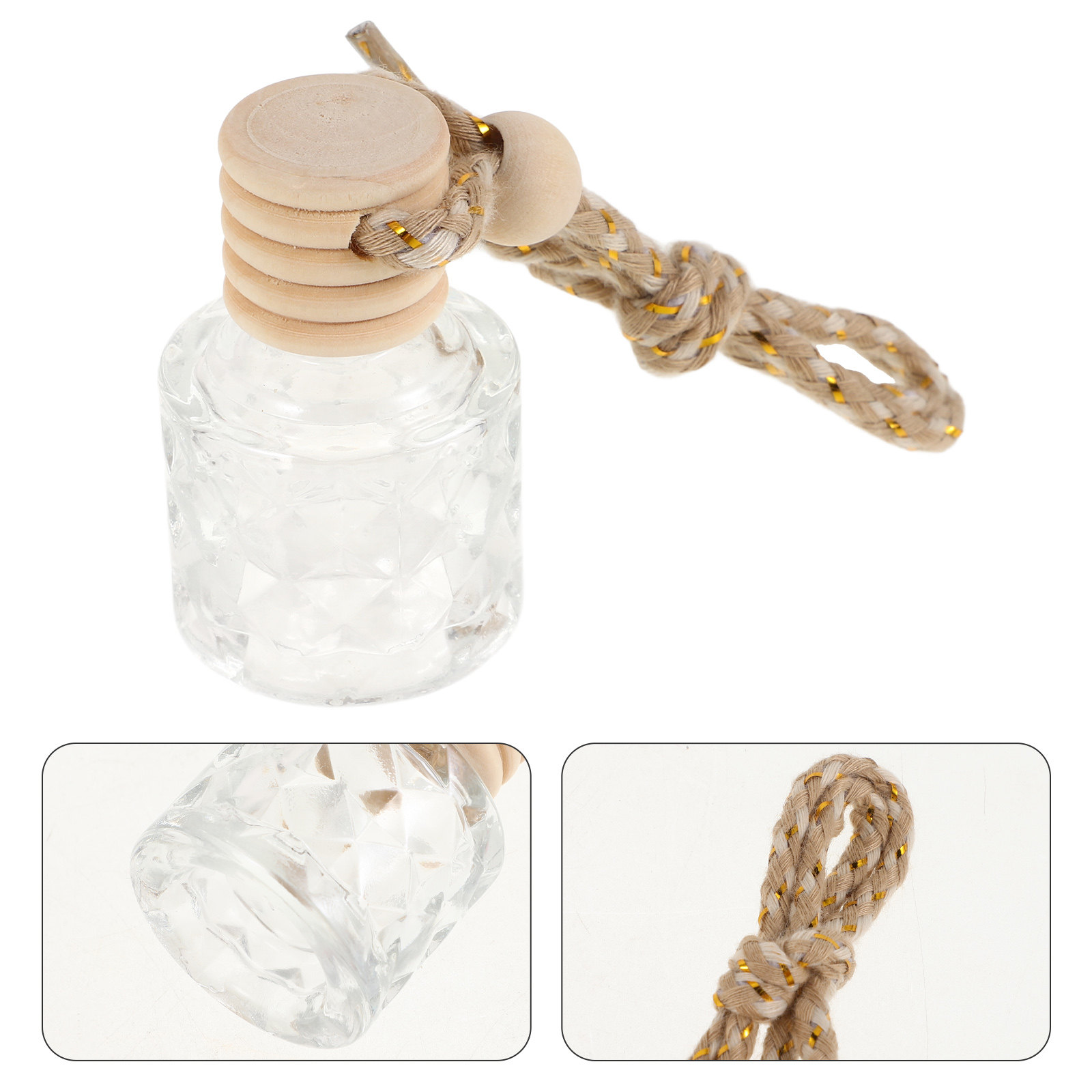 ขวดแก้วใส่น้ำมันหอมระเหย 2 ชิ้ - Car Air Freshener บทวิจารณ์และราคา