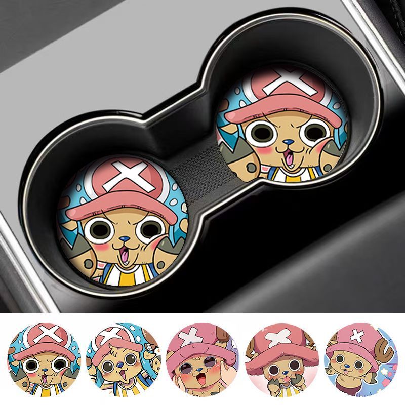 แผ่นรองแก้วโซดาวันพีซลายการ์ตู - Car Accessories Japanese บทวิจารณ์และราคา